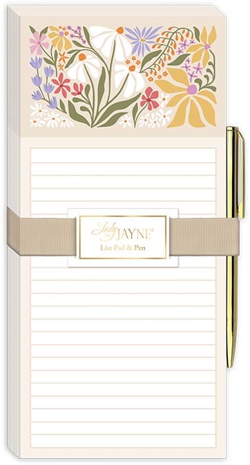 Lady Jayne Magnetic List Pad With Pen Flower Market Wildflowers - Little Miss Muffin Children & Home