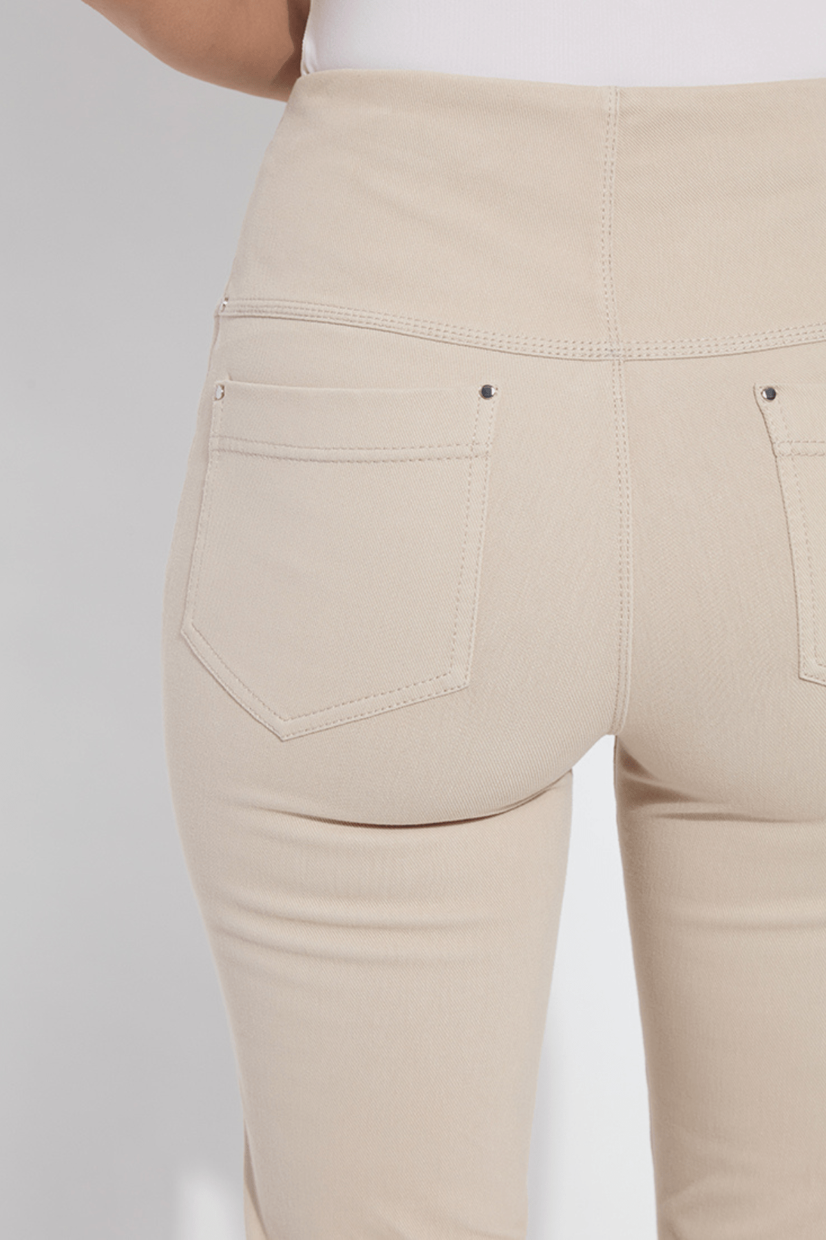 Lysse Lysse Ankle Denim Baby Bootcut in Beige - Little Miss Muffin Children & Home