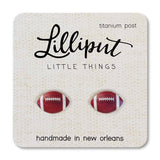 Lilliput Little Things Football Earrings