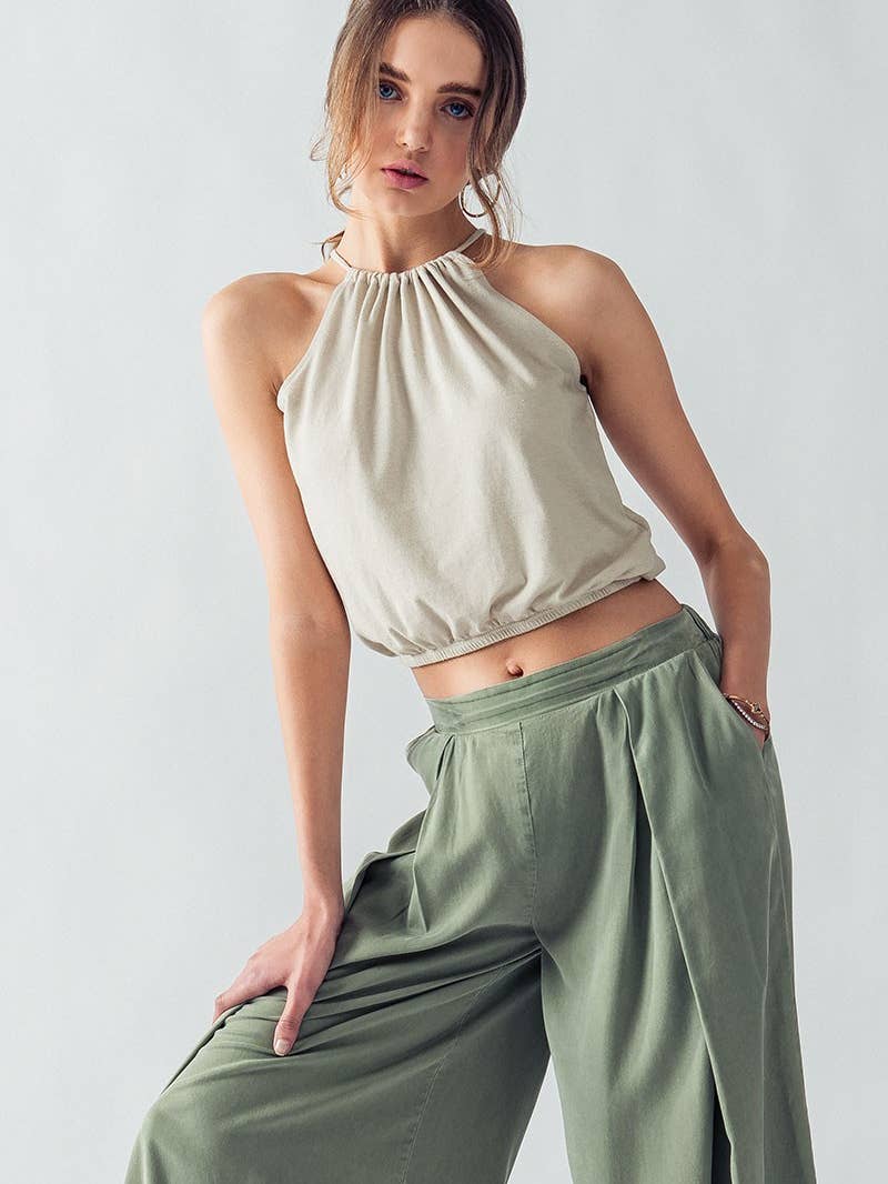 Fashion Week Fashion Week Alyssa Halter Crop Top - Little Miss Muffin Children & Home