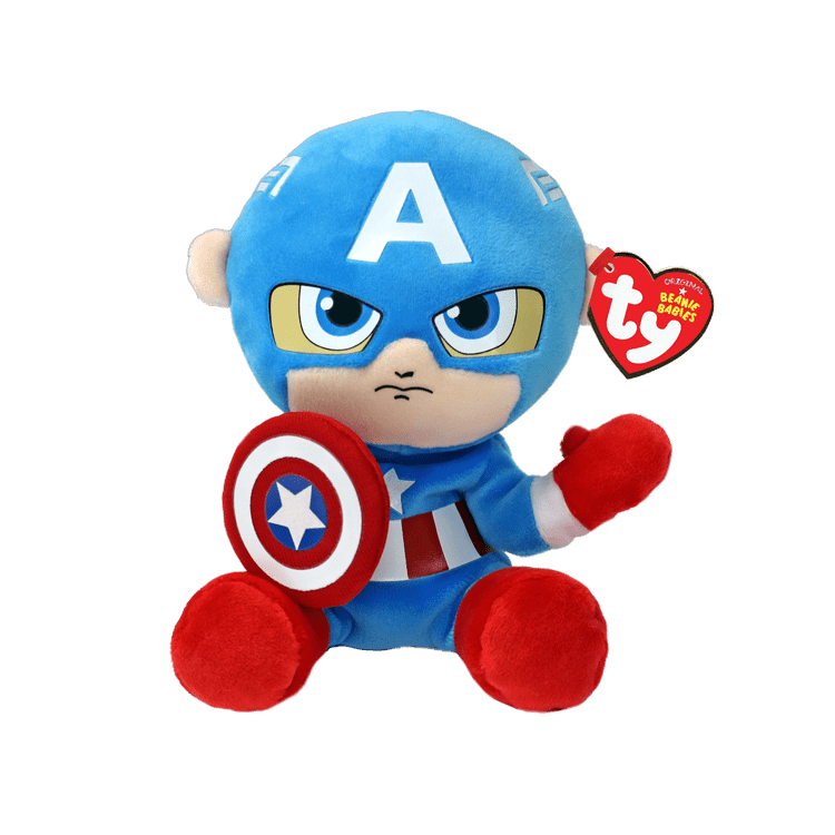 Ty Inc Beanie Baby Marvel Super Hero - Captain America - Little Miss Muffin Children & Home