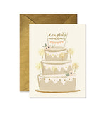 Ginger P Designs Sparkler Cake Wedding Greeting Card