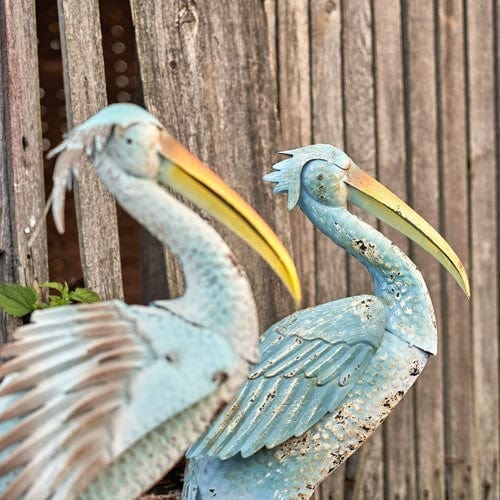 Zaer Ltd International Zaer Ltd International Coastal Blue Pelican Garden Figurines - Little Miss Muffin Children & Home