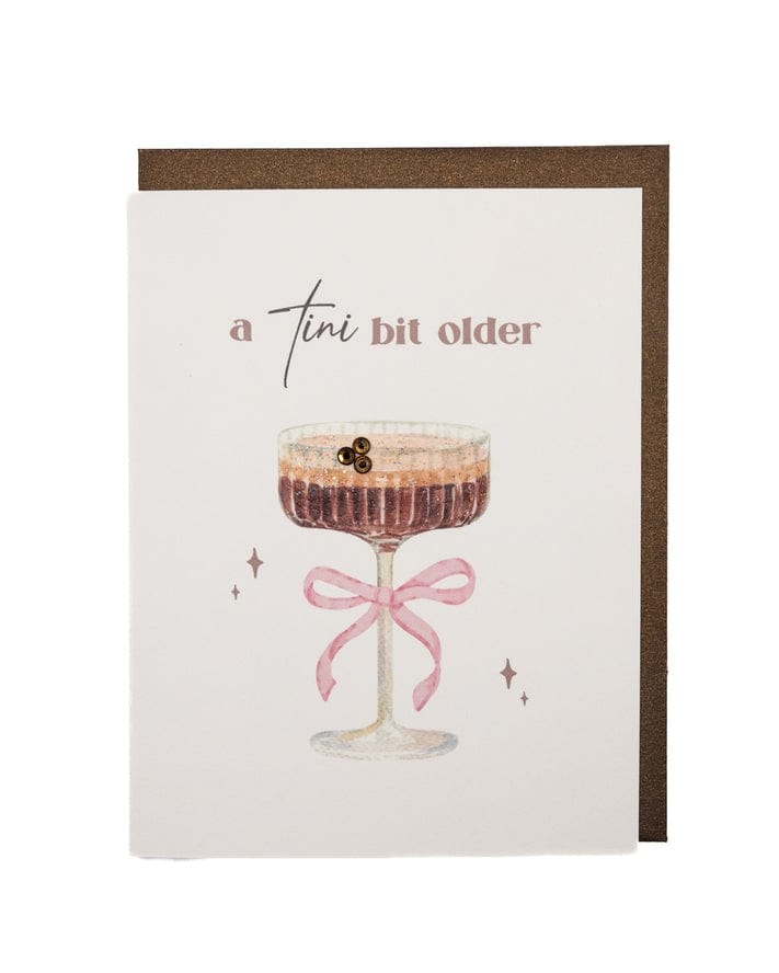 Lavender Vines 'Tini Bit Older' Espresso Martini Birthday Greeting Card - Little Miss Muffin Children & Home