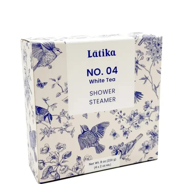 Latika Body Essentials Latika Beauty Chinoiserie White Tea Shower Steamers 4 pack - Little Miss Muffin Children & Home