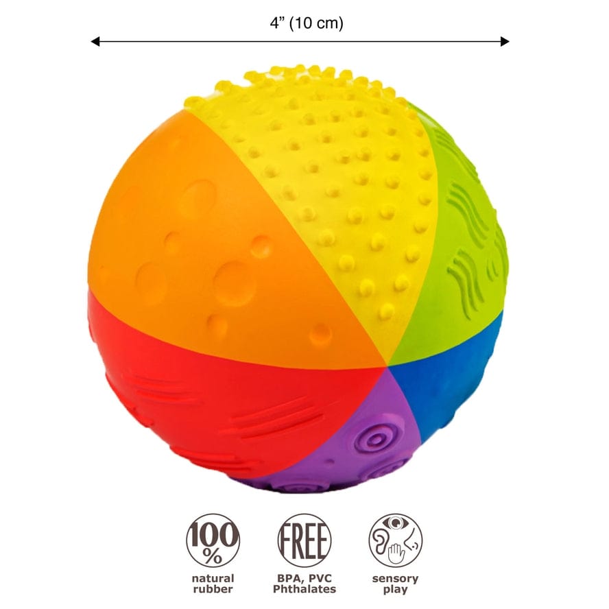 CaaOcho CaaOcho Natural Rubber Rainbow Sensory Ball - Little Miss Muffin Children & Home
