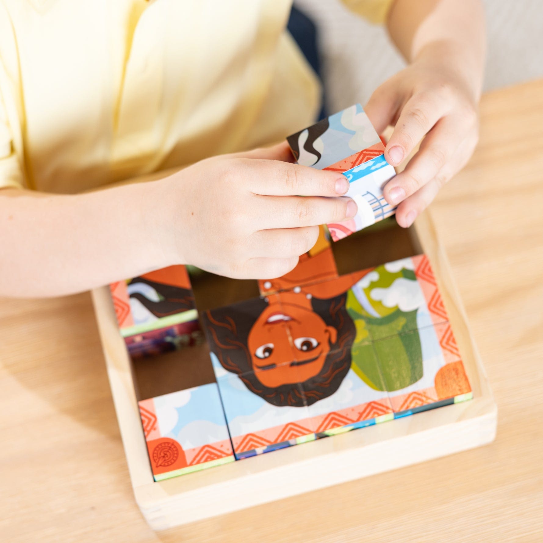 Melissa & Doug Disney Princess Wooden Cube Puzzle - Little Miss Muffin Children & Home