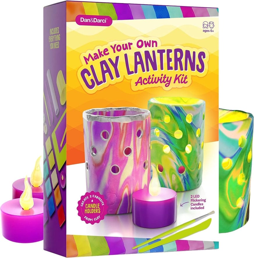 Dan&Darci Dan&Darci Light-Up Clay Lanterns Making Kit - Little Miss Muffin Children & Home