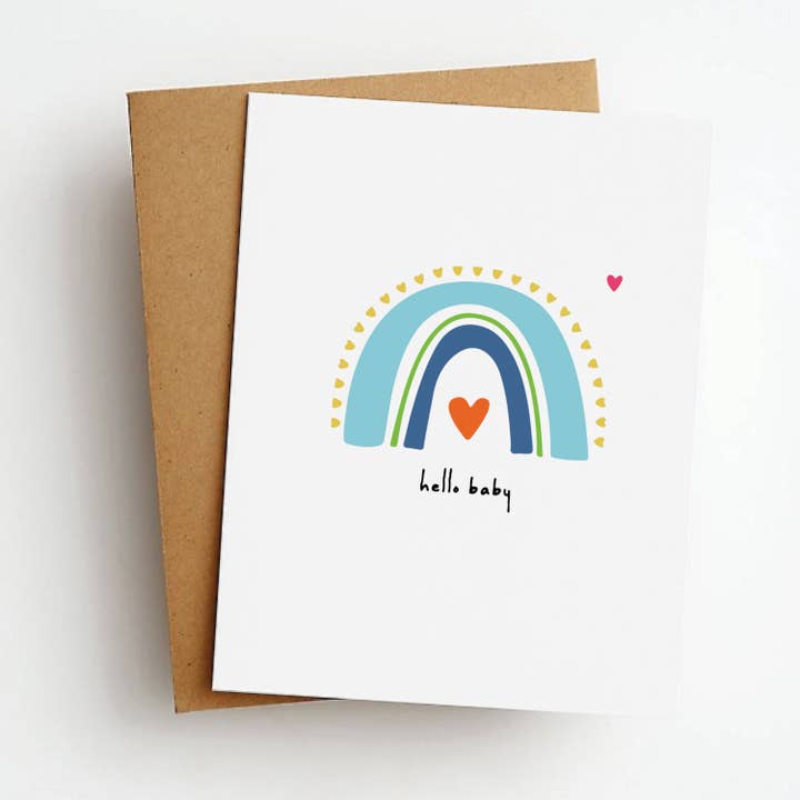 Skel & Co Skel & Co Hello Baby Greeting Card - Little Miss Muffin Children & Home