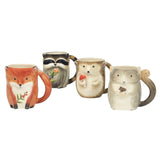 Certified International  Woodland Critters Fall 3-D Mug 16 oz, 4 Available Styles