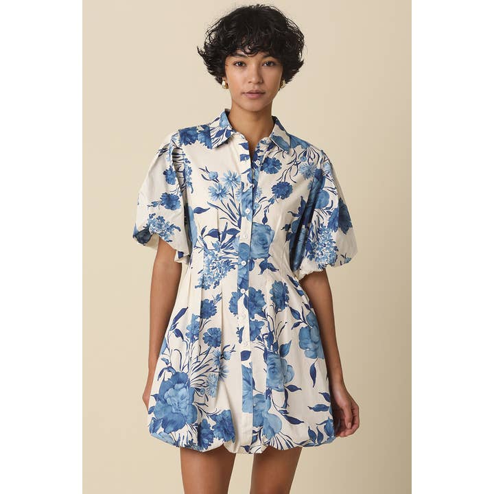 Olivaceous Tess Floral Bubble Dress - Little Miss Muffin Children & Home