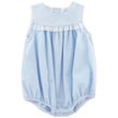 Bailey Boys Bailey Boys Light Blue Seersucker Stripe Girls Bubble - Little Miss Muffin Children & Home