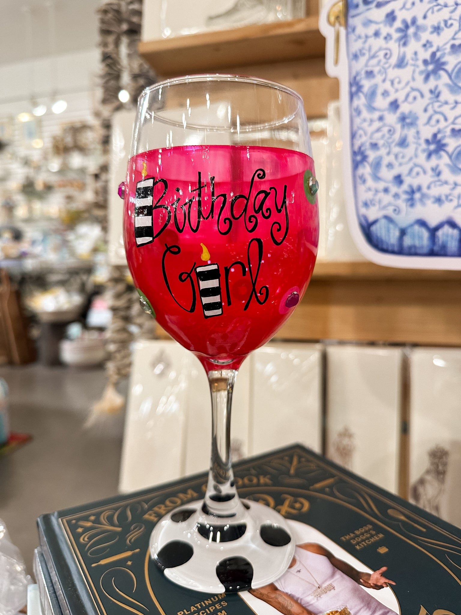 Katie Heaton Designs Katie Heaton Birthday Girl Wine Glass - Little Miss Muffin Children & Home