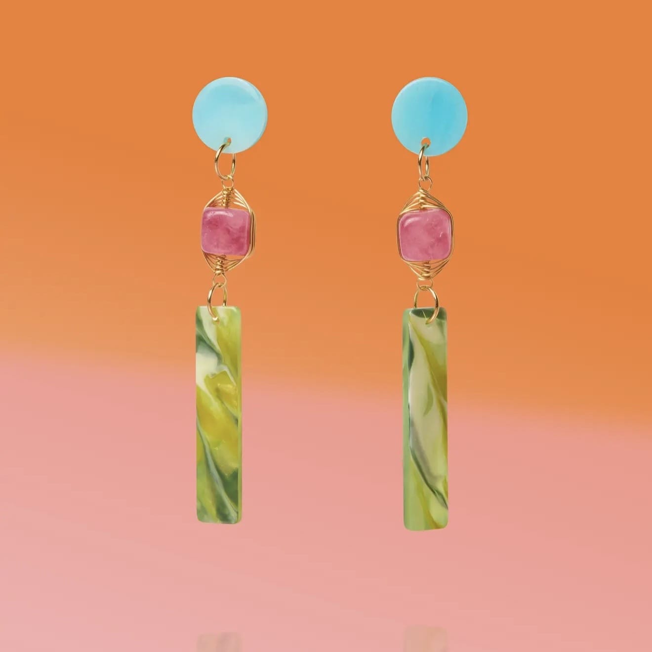 Jade Tropical Dangles