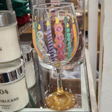 Katie Heaton Designs Katie Heaton Birthday Candles Wine Glass - Little Miss Muffin Children & Home