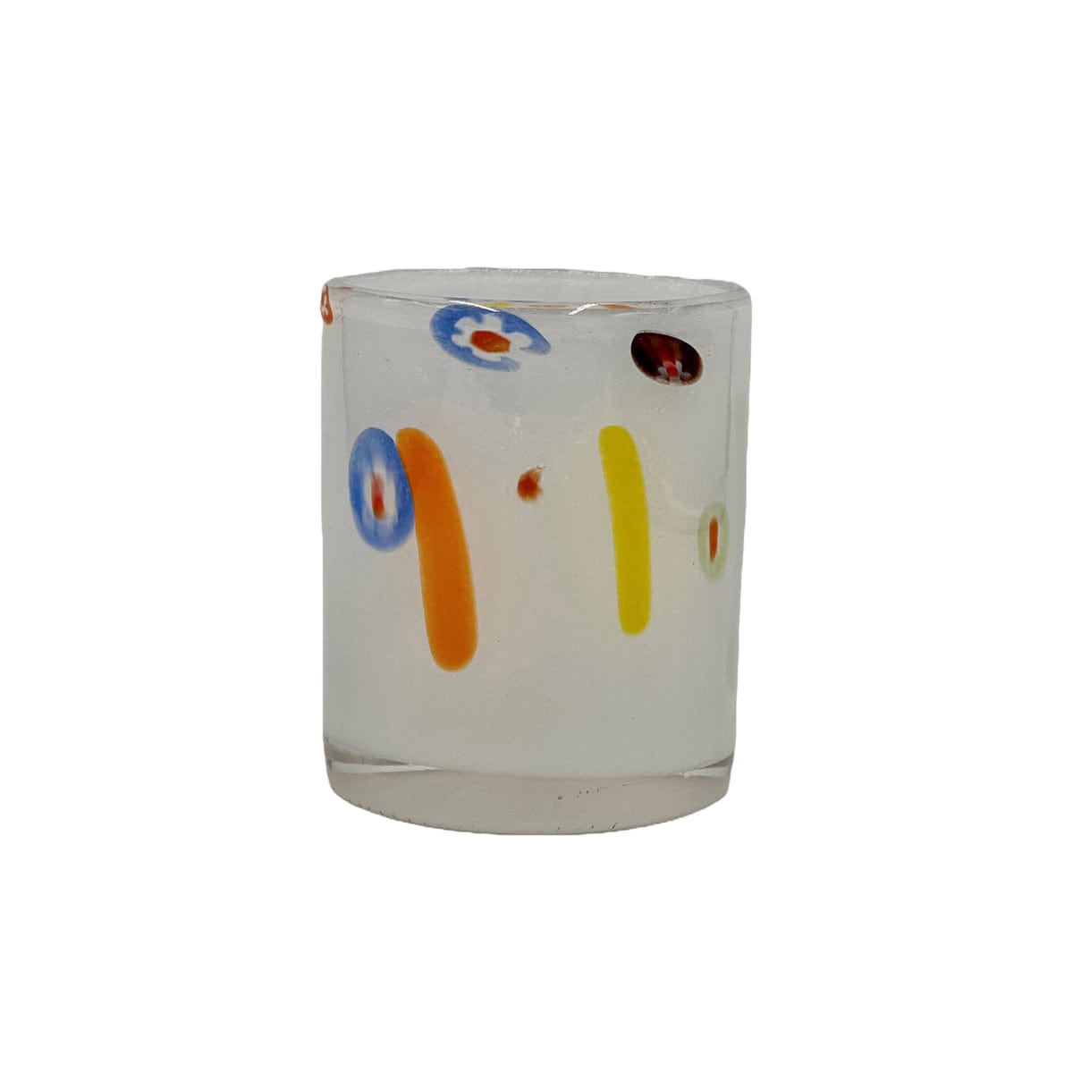 Abigail's Home Decor Torcello Mille Fiori/Stripes Tumbler, White - Little Miss Muffin Children & Home