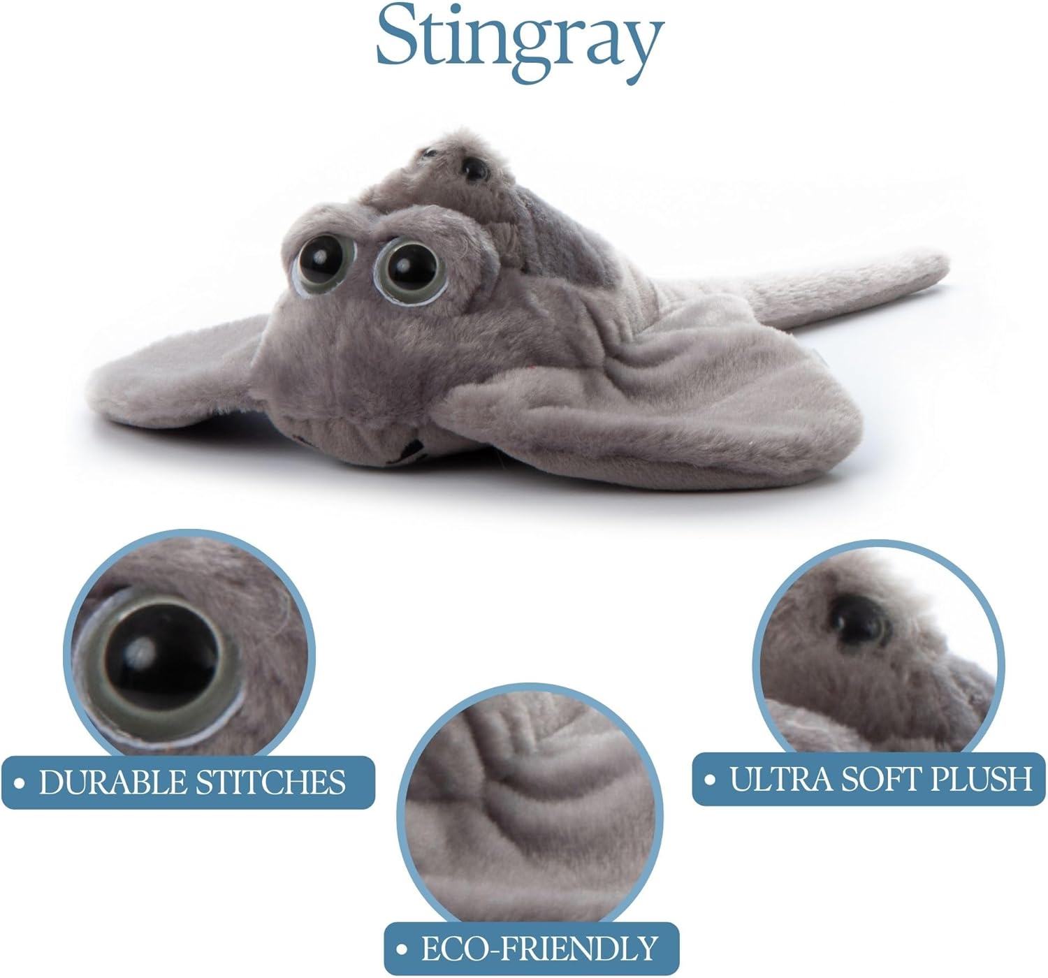 The Petting Zoo Pocketz Ray & Baby 12" - Little Miss Muffin Children & Home