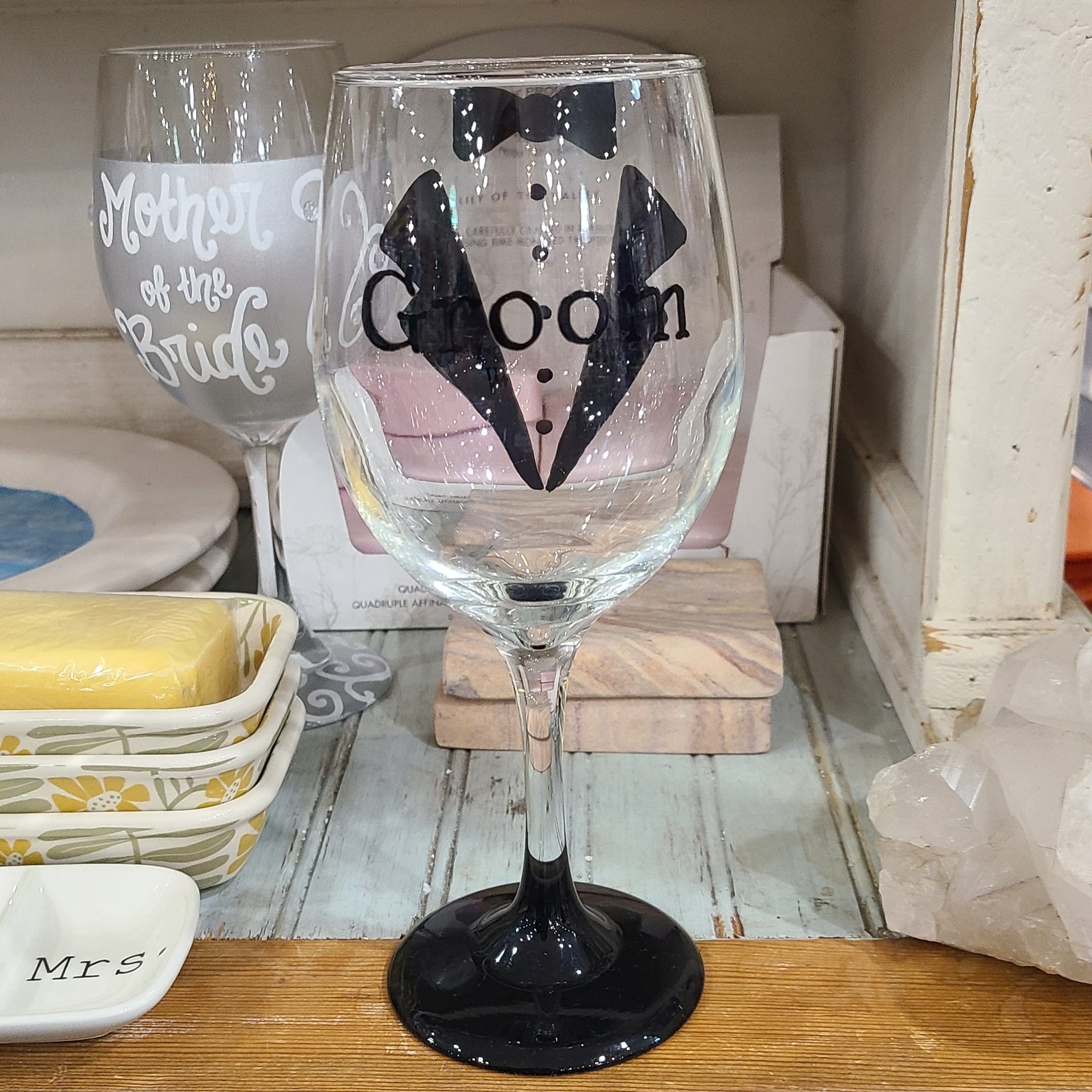 Katie Heaton Designs Katie Heaton Groom Glass - Little Miss Muffin Children & Home