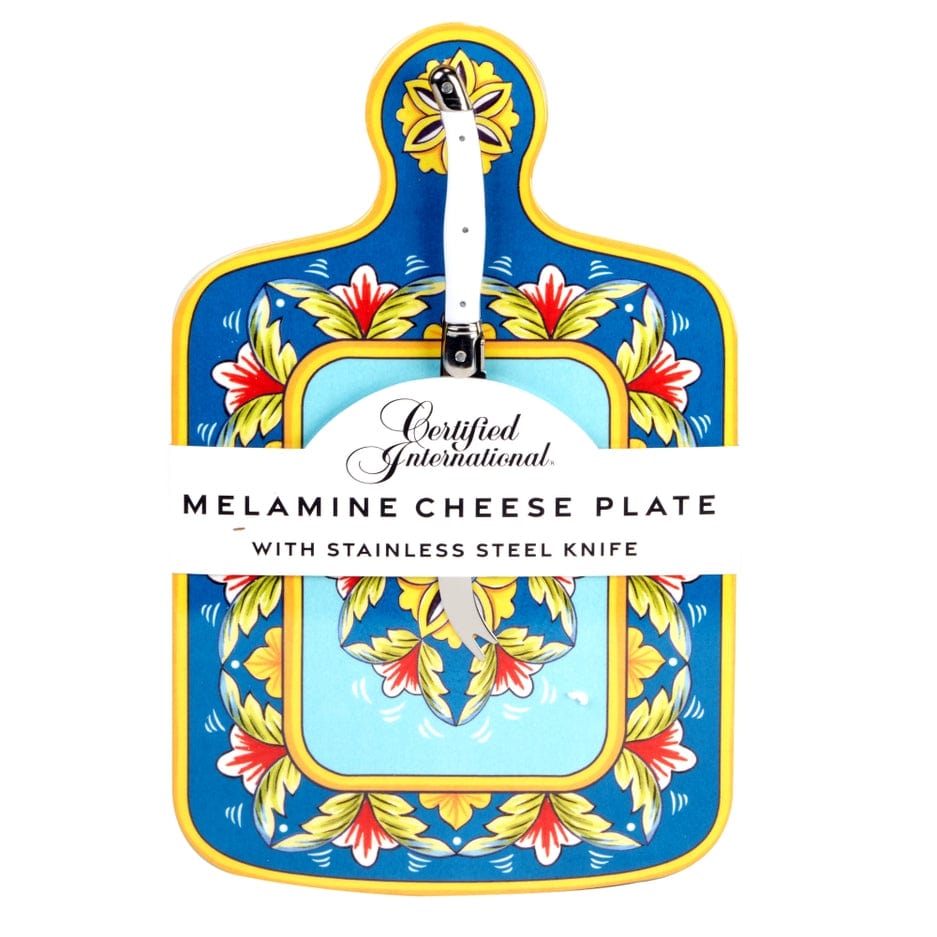 Certified International Certified International Palermo Melamine Cheese Board with Spreader - Little Miss Muffin Children & Home