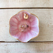 Lotus Flower Ceramic Dish with Oyster with Pearl