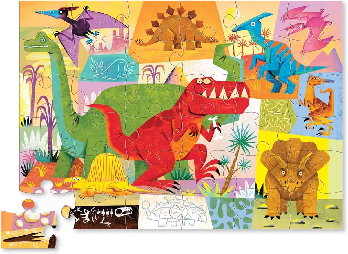 Crocodile Creek Crocodile Creek Dinosaurs 36 Piece Puzzle - Little Miss Muffin Children & Home