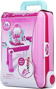 Kid Galaxy Kid Galaxy On the Go Carry On Vanity Set - Little Miss Muffin Children & Home