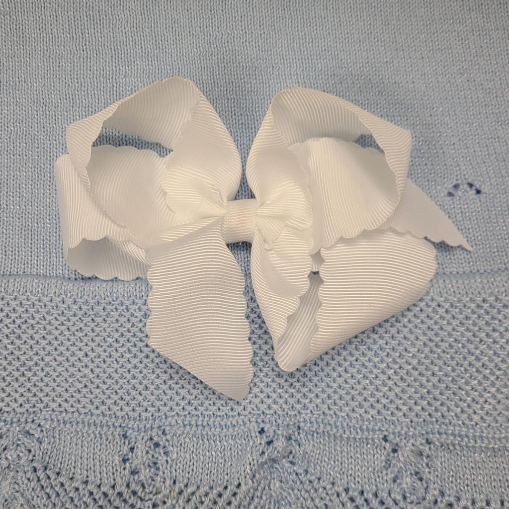 Bows Arts Bows Arts Scallop Edge Grosgrain Bow - Little Miss Muffin Children & Home