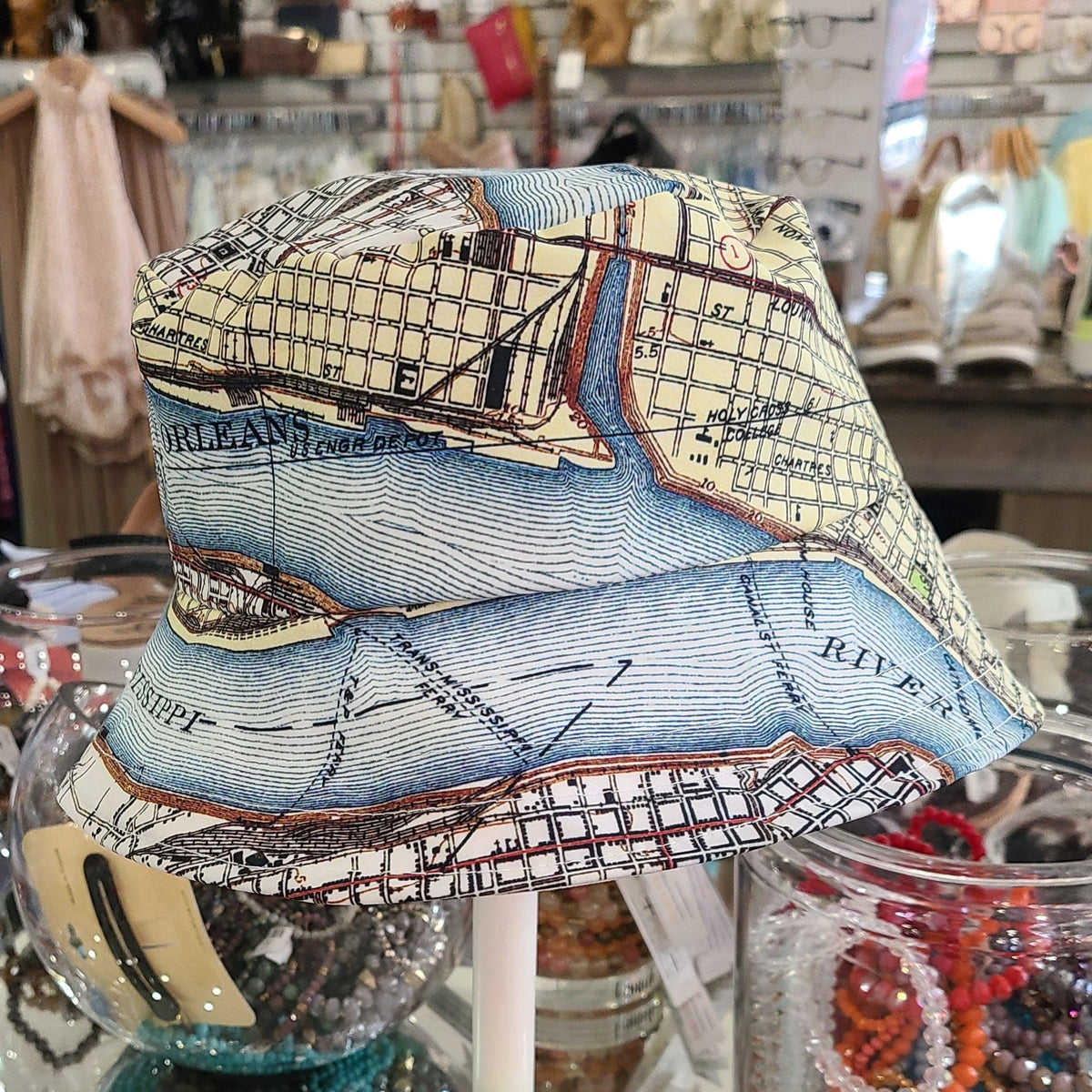 Maritime Tribes Maritime Tribes New Orleans Map Bucket Hat - Little Miss Muffin Children & Home