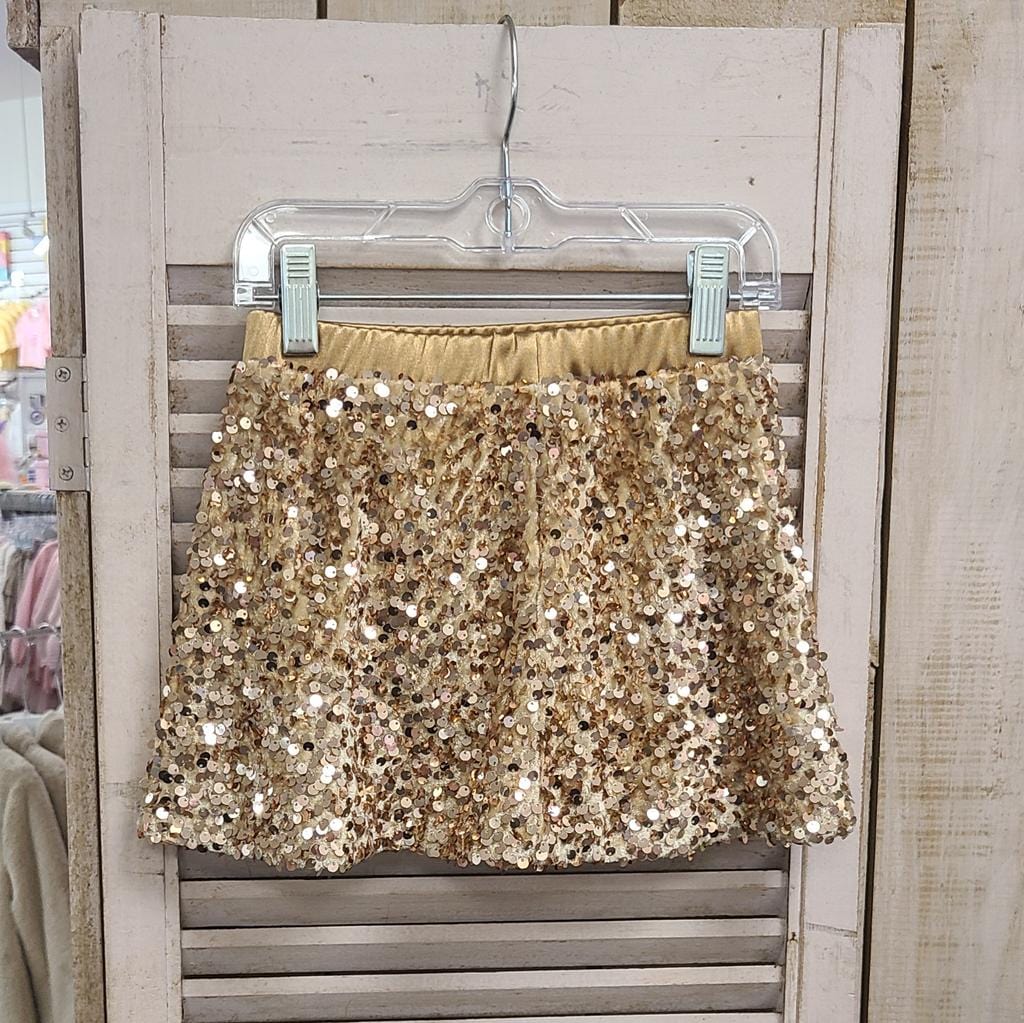 Lulu Bebe Lulu Bebe Sequin Skort Gold - Little Miss Muffin Children & Home