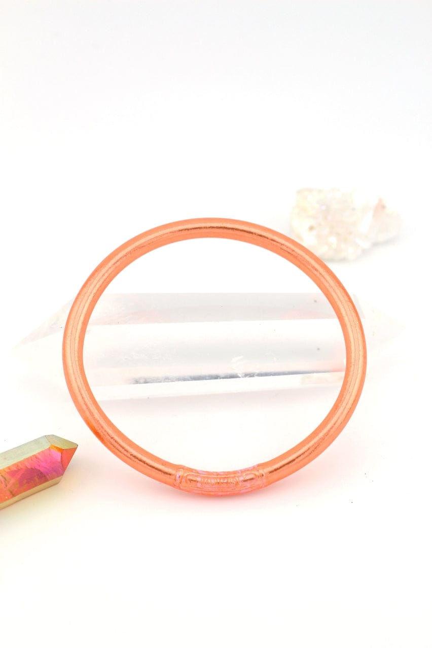 Single Rainbow Thai Buddhist Temple Bracelet, Mantra Bangle, Ginger