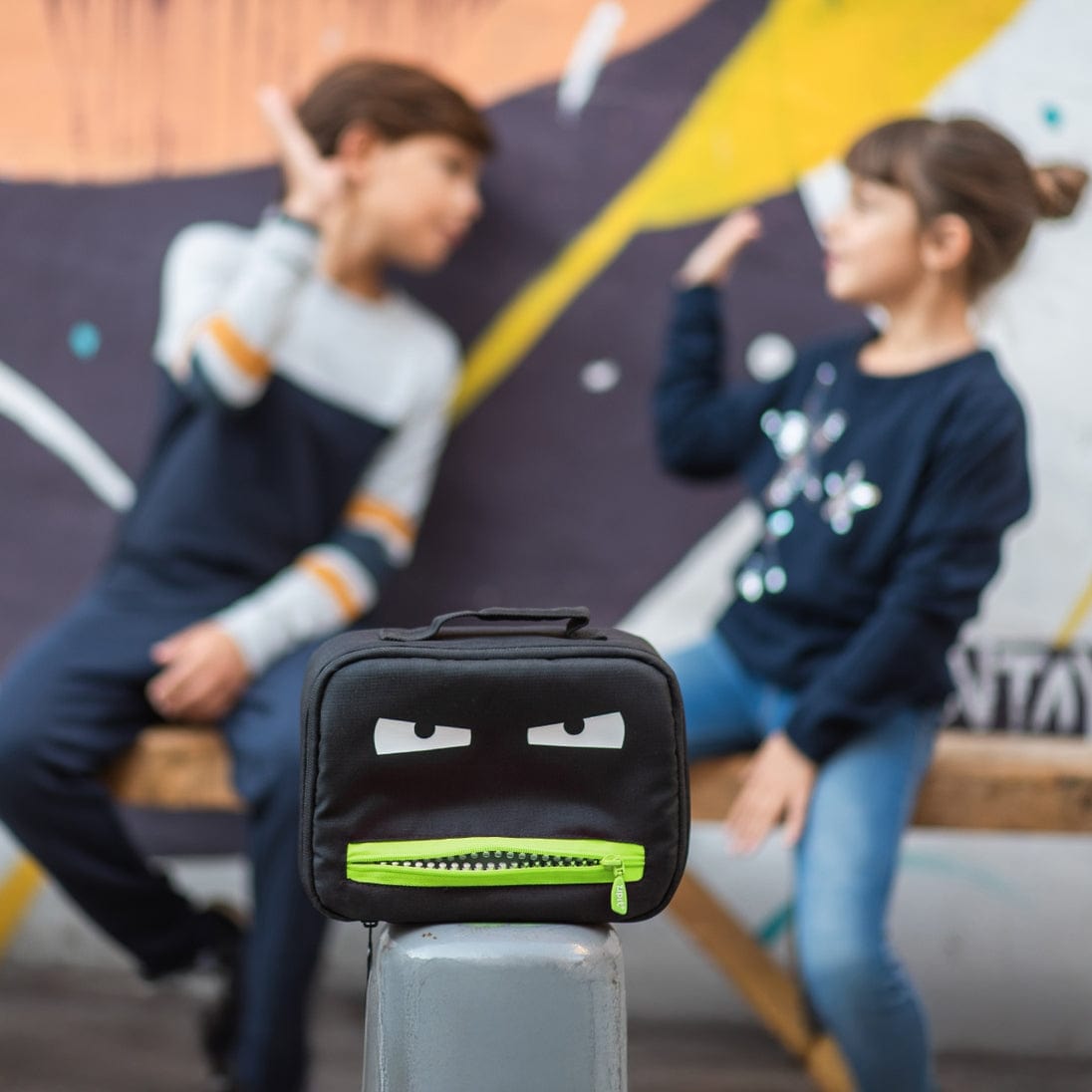 Zipit Usa Grillz Lunch Bag for Kids in Black - Little Miss Muffin Children & Home