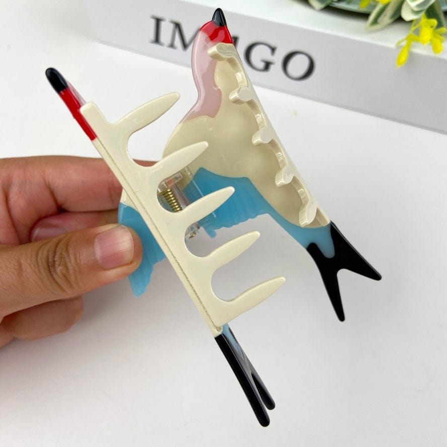 The Diva Soap Acetate Swallow Hair Claw Clip Animal Bird in Brown - Little Miss Muffin Children & Home