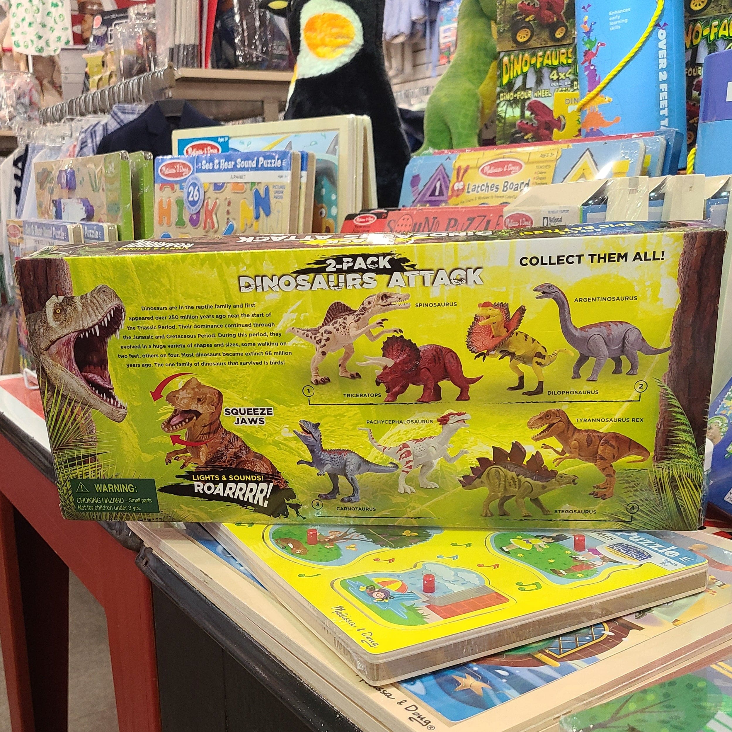 Kid Galaxy Inc Kid Galaxy Lights & Sound Dino 2 Pack - Velociraptor / T-Rex - Little Miss Muffin Children & Home