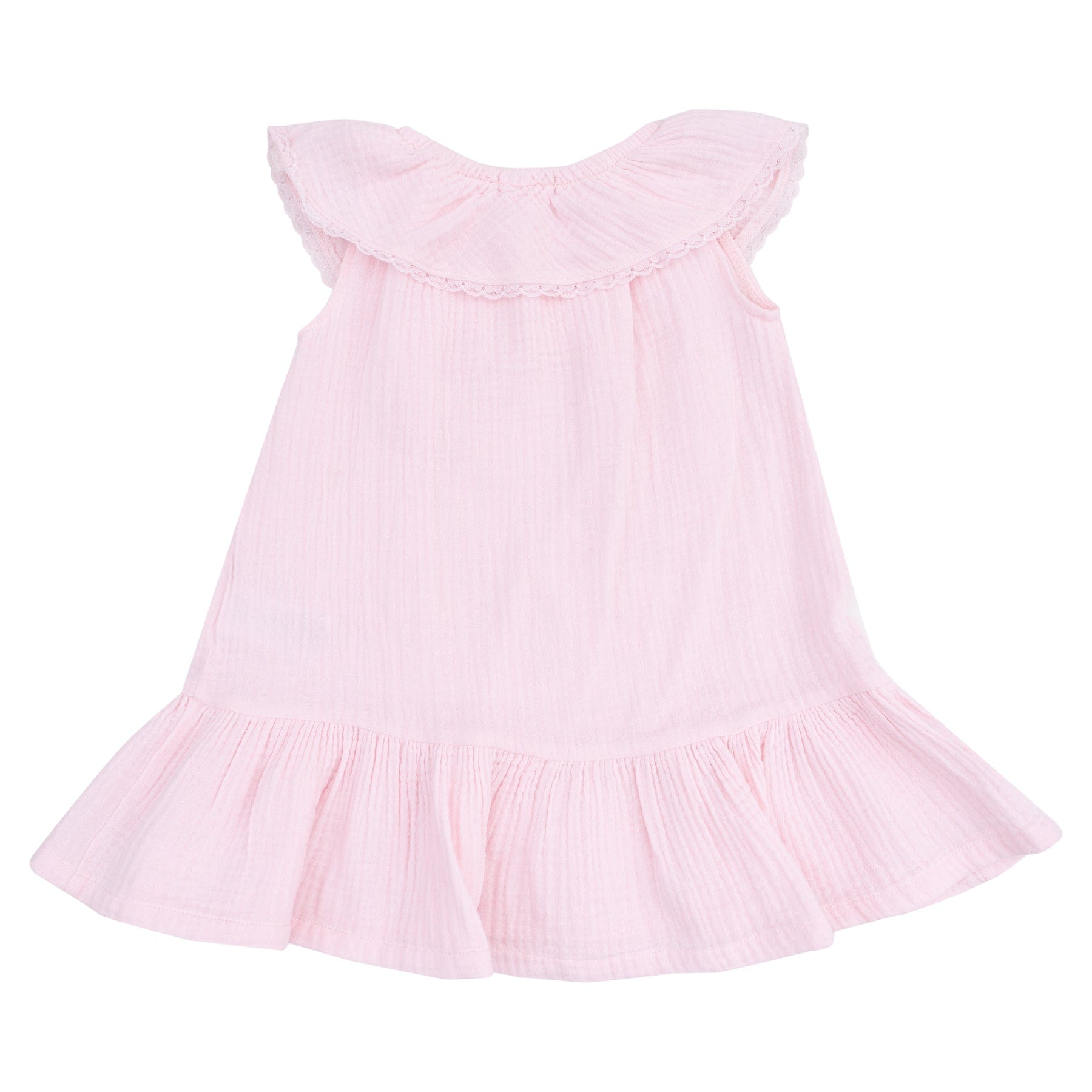 Angel Dear Angel Dear Circle Neck Ruffle Dress And Bloomer Solid Muslin Ballerina - Little Miss Muffin Children & Home