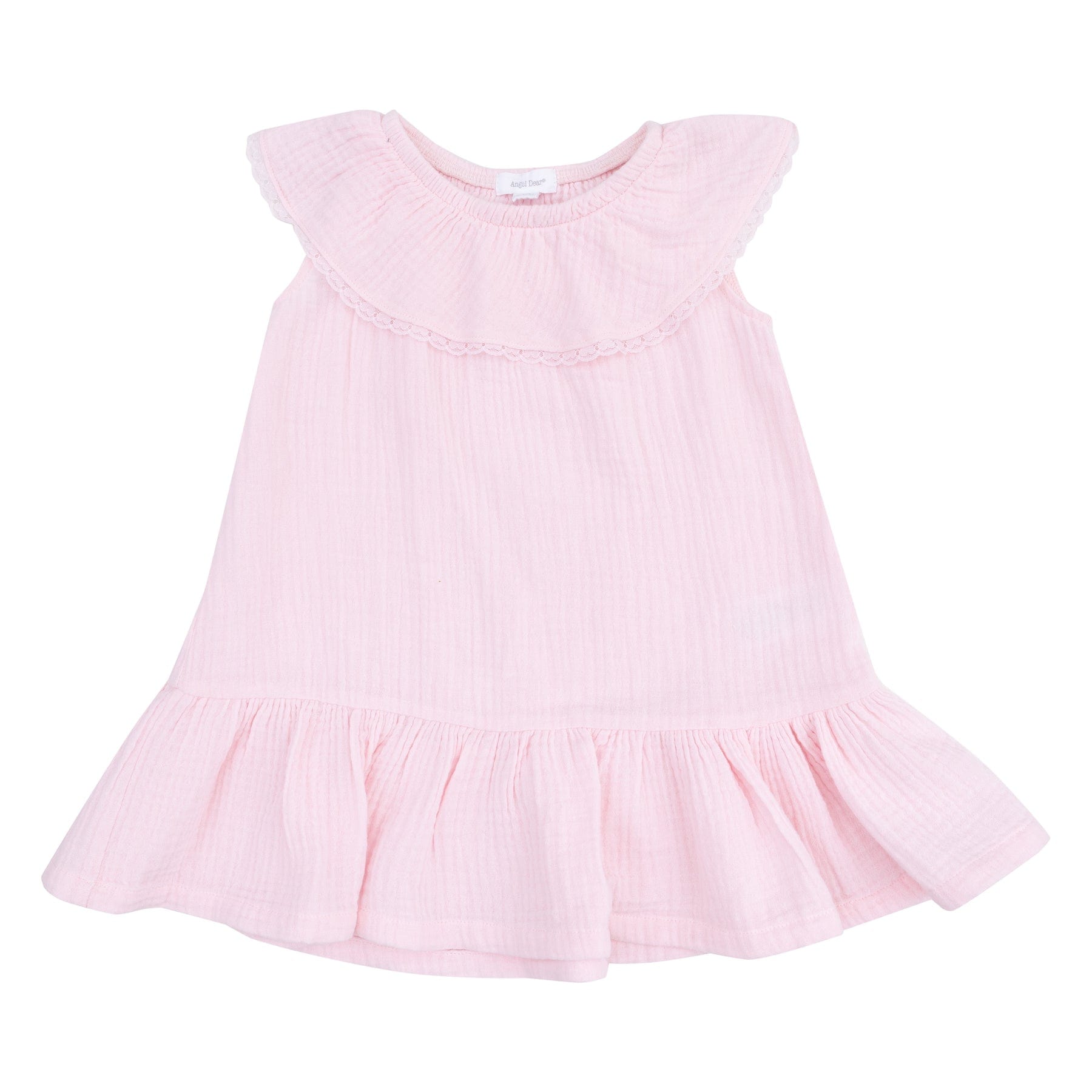 Angel Dear Angel Dear Circle Neck Ruffle Dress And Bloomer Solid Muslin Ballerina - Little Miss Muffin Children & Home