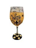 Katie Heaton Designs Katie Heaton Who Dat Wine Glass - Little Miss Muffin Children & Home