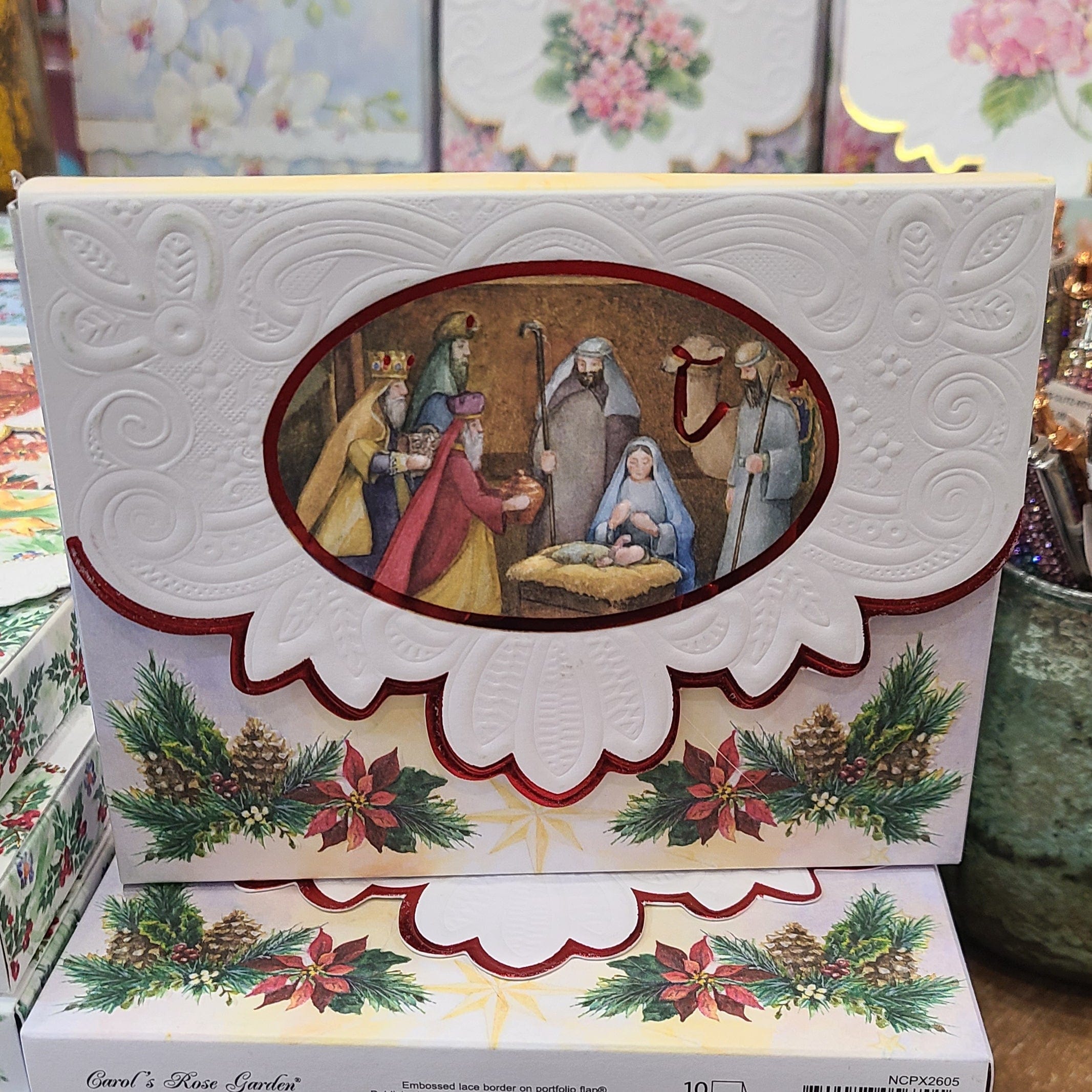 For Arts Sake For Arts Sake Manger Scene Boxed Note Cards - Little Miss Muffin Children & Home