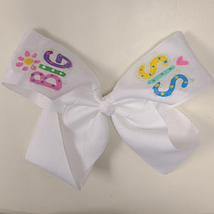 Heidi Davis Heidi Davis Big Sis Hand Painted Bow Double Glitter - Little Miss Muffin Children & Home