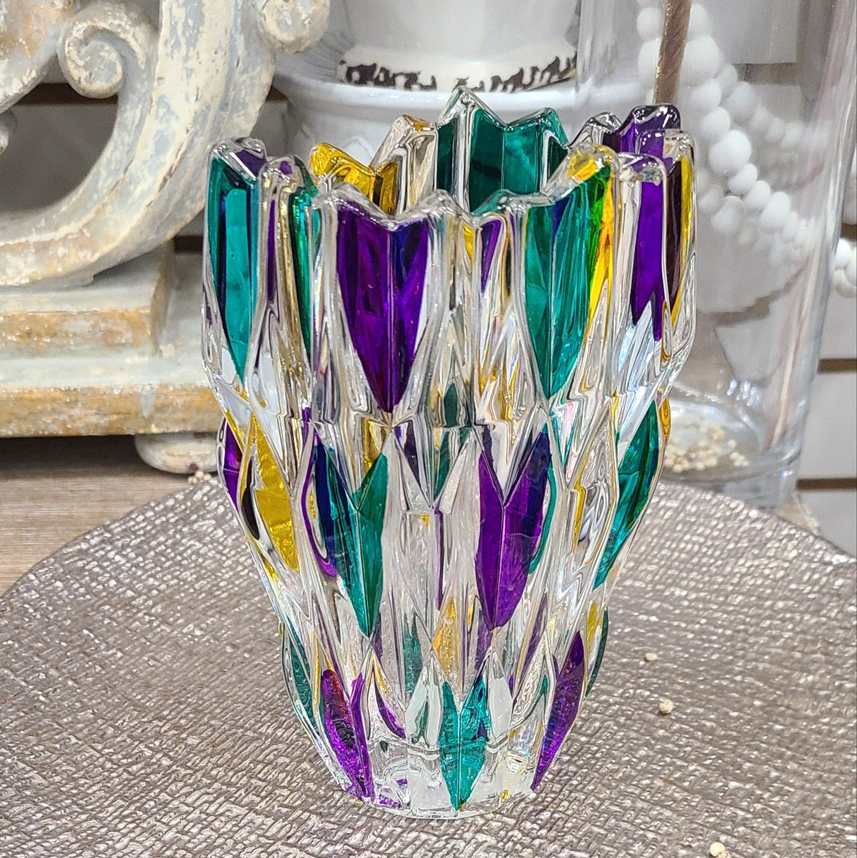 Gage Gage Mardi Gras Quartz Vase - Little Miss Muffin Children & Home