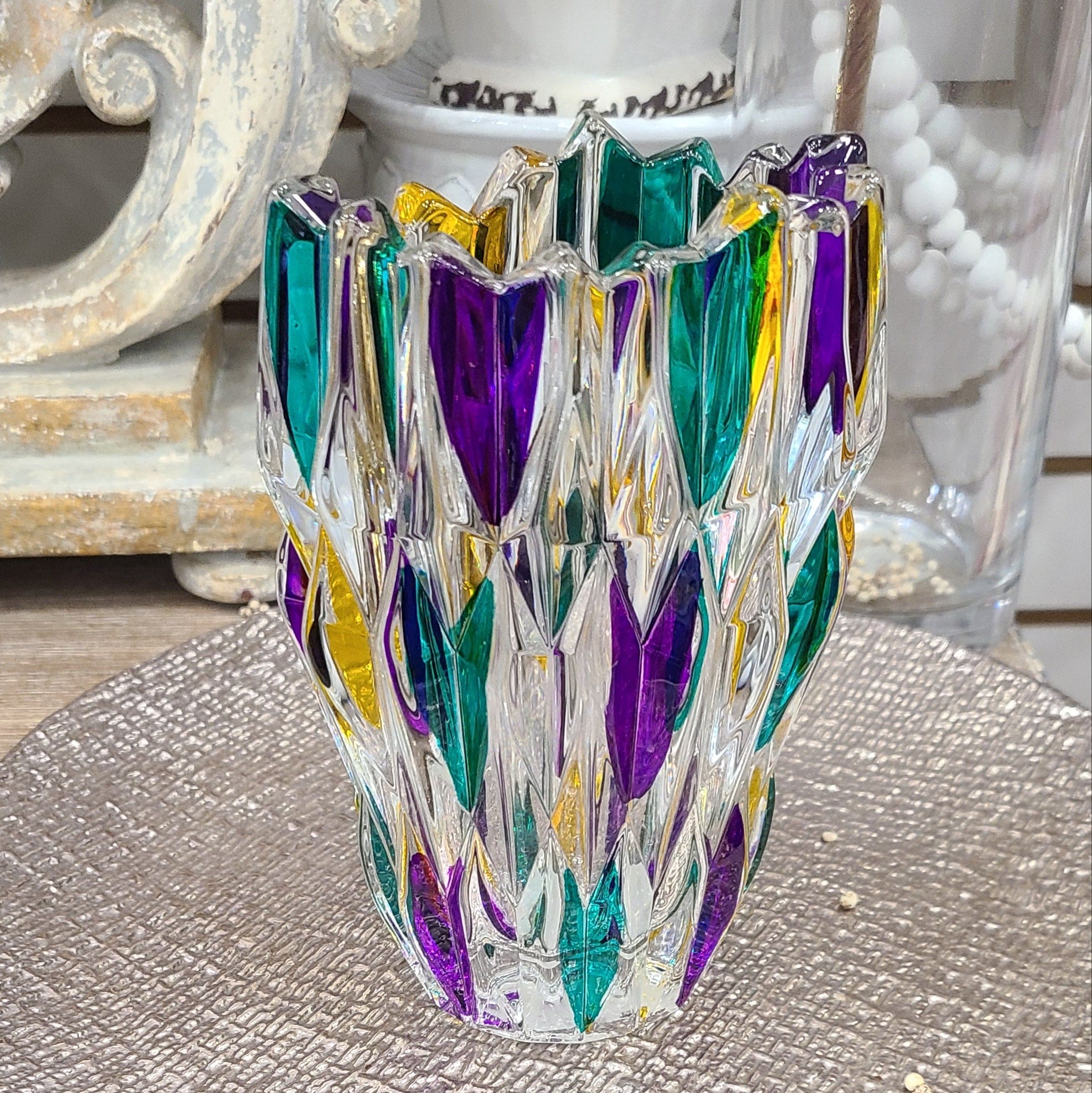 Gage Gage Mardi Gras Quartz Vase - Little Miss Muffin Children & Home