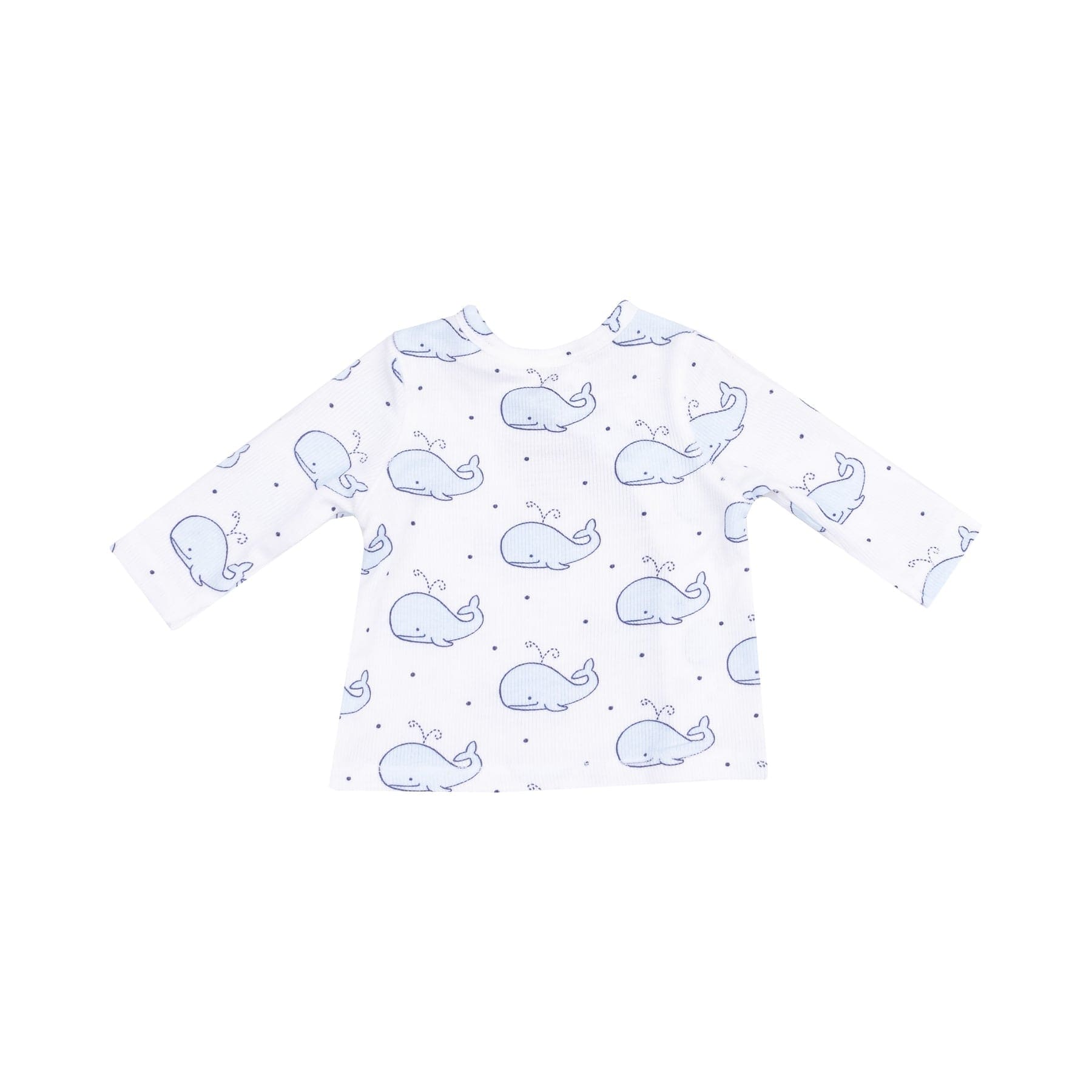 Angel Dear Angel Dear Bubbly Whale Blue Take Me Home Set With Roll Over Cuff Pant - Little Miss Muffin Children & Home