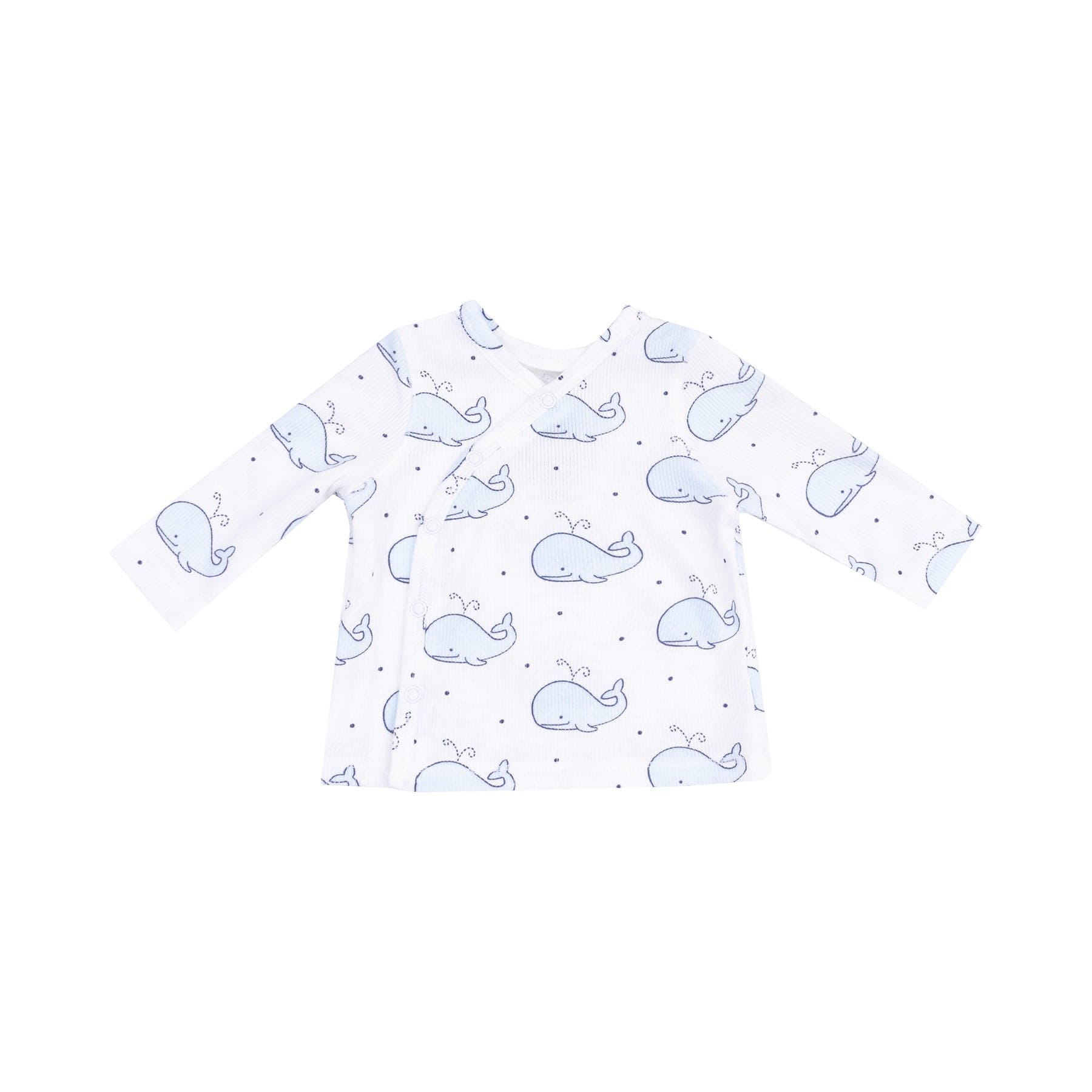 Angel Dear Angel Dear Bubbly Whale Blue Take Me Home Set With Roll Over Cuff Pant - Little Miss Muffin Children & Home