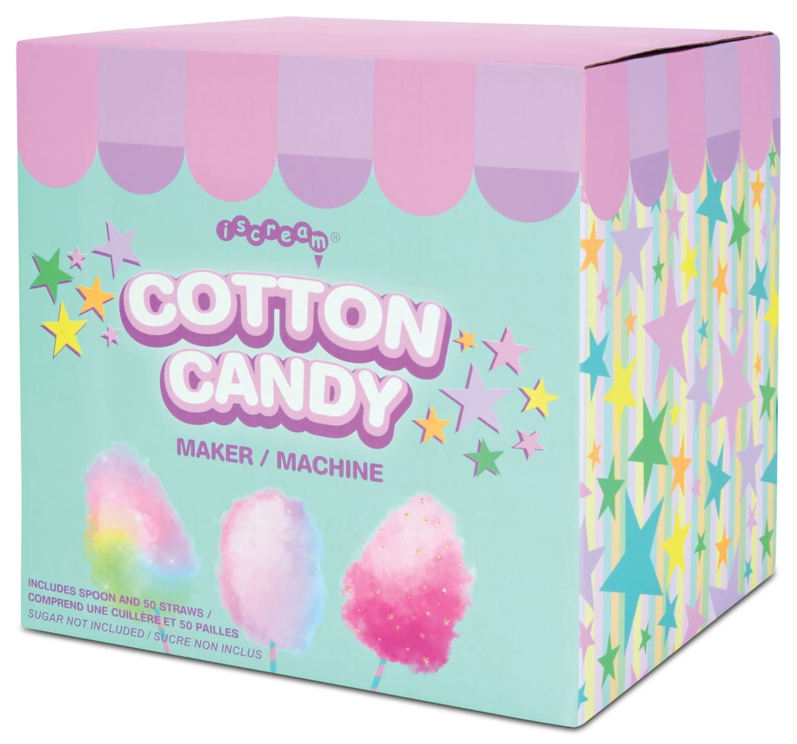 Cotton Candy Maker with 50 Printed Straws