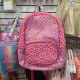 Bari Lynn Bari Lynn Metallic Star Popcorn Backpack Pink - Little Miss Muffin Children & Home