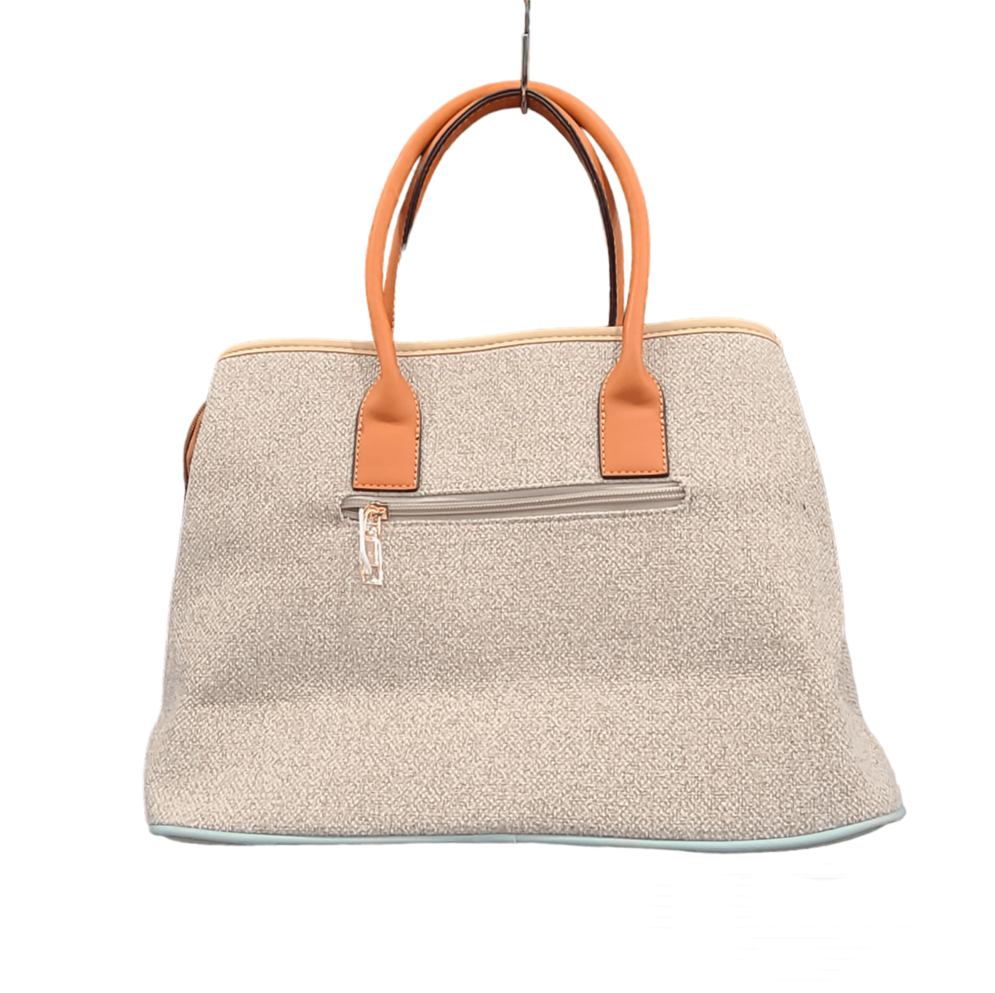 Chenson & Gorett Chenson & Gorett Top Handle Canvas Tote Handbag with Zipper & Back Pocket in Khaki - Little Miss Muffin Children & Home