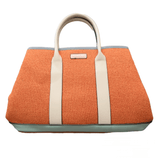 Chenson & Gorett Chenson & Gorett Top Handle Canvas Tote Handbag with Zipper & Back Pocket in Orange - Little Miss Muffin Children & Home