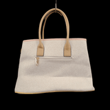 Chenson & Gorett Chenson & Gorett Top Handle Canvas Tote Handbag with Zipper & Back Pocket in Taupe - Little Miss Muffin Children & Home