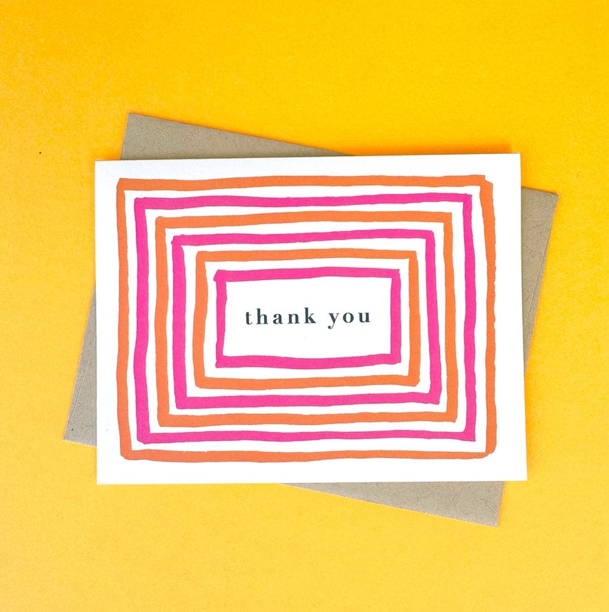 J.Falkner Cards J Falkner Brights Borders Thank You Card (Boxed Set of 8) - Little Miss Muffin Children & Home