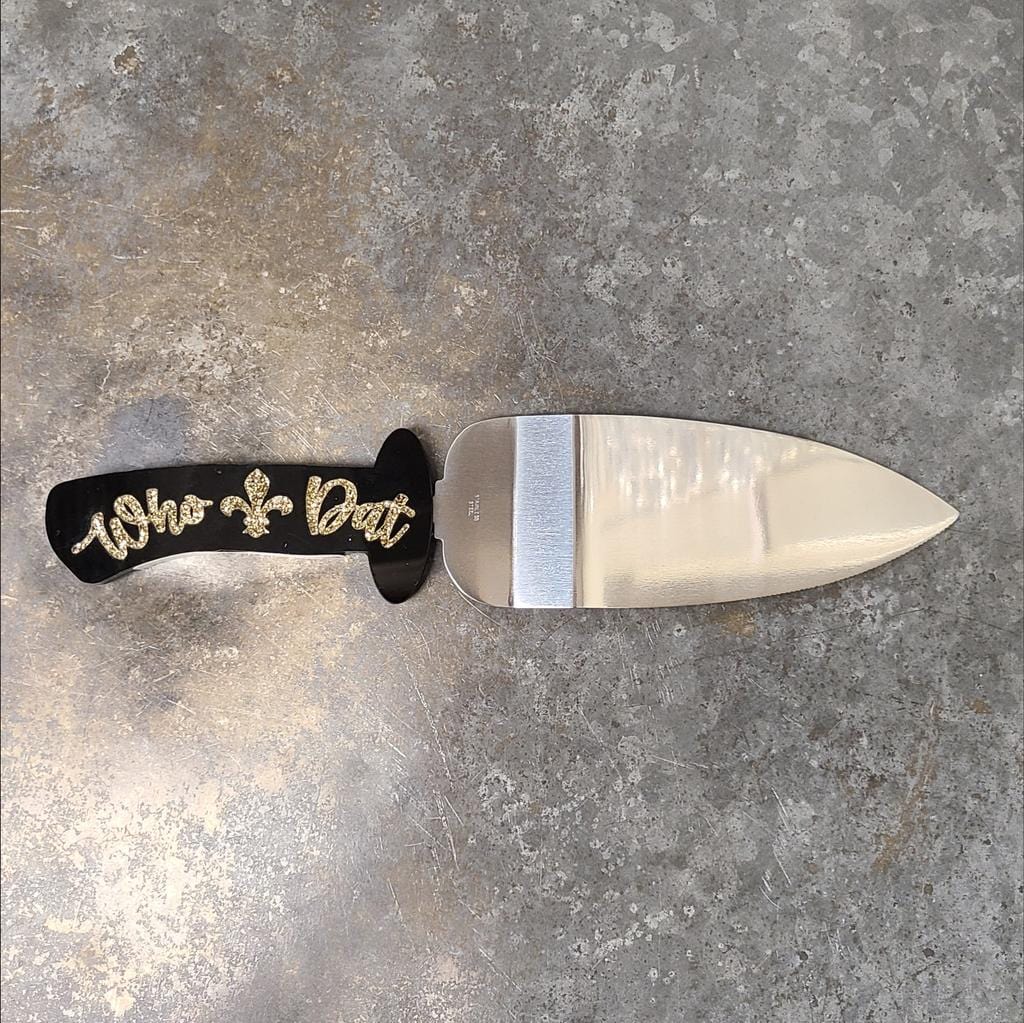 The Unique Oyster Boutique The Unique Oyster Boutique Non Interchangeable Knife Handle -Who Dat - Little Miss Muffin Children & Home