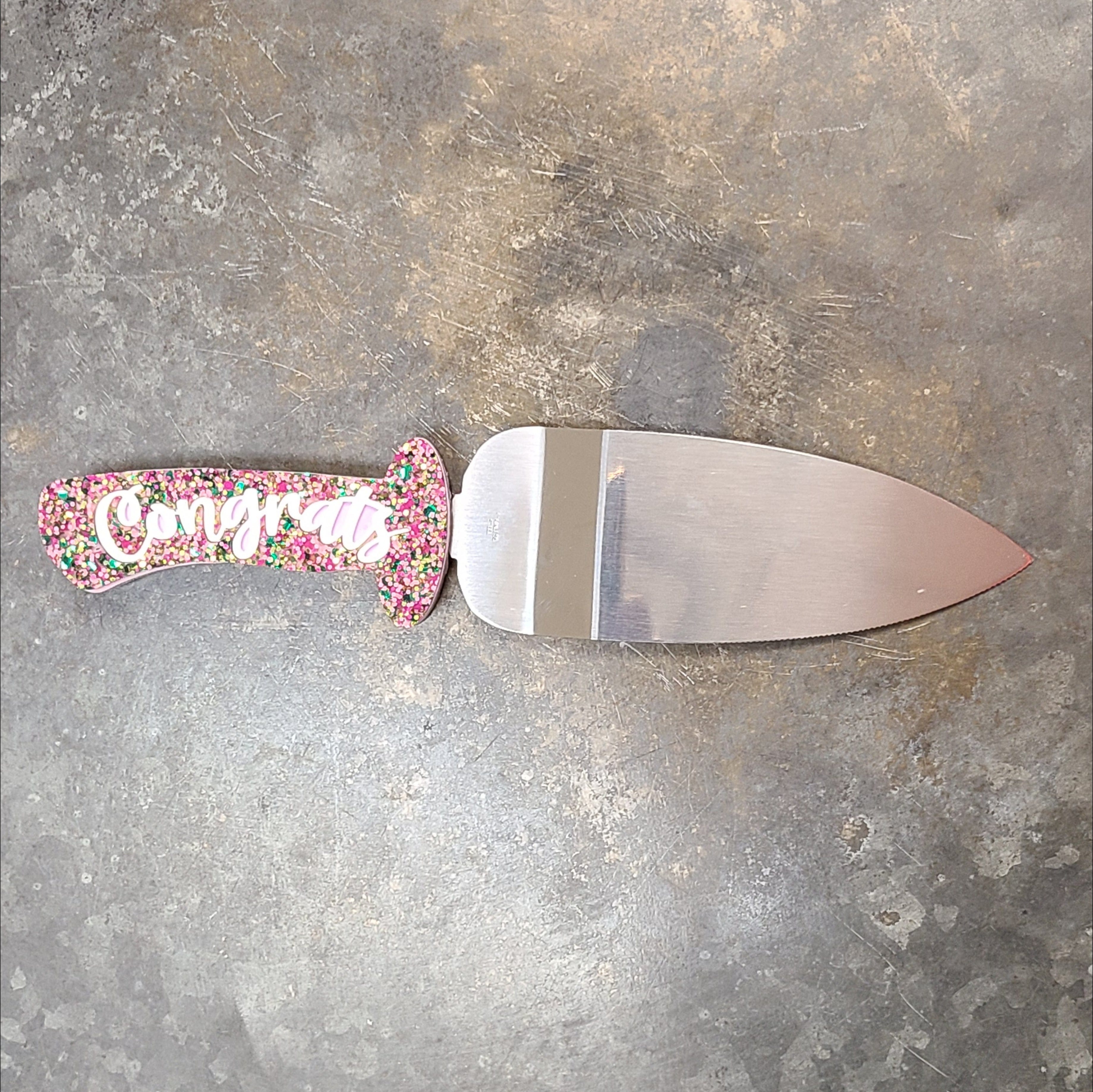 The Unique Oyster Boutique The Unique Oyster Boutique Non Interchangeable Knife Handle -Congratulations - Little Miss Muffin Children & Home